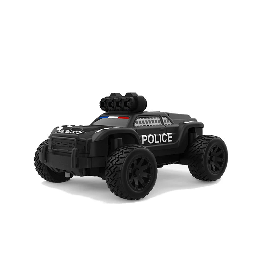 Turbo Racing C82 Mini 1/76 Scale Police Off-Road Truck RC Car RTR