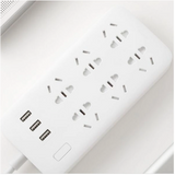 Original Xiaomi Mi Power Socket Strip With 3 USB 5V 2.1A Fast Charging Extension 6 Sockets With Safety Door-FpvFaster